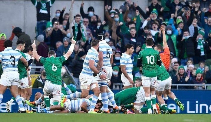 Irland überwältigt Argentiniens Pumas und baut Siegesserie aus
