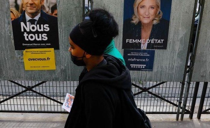 Far-right Le Pen, Macron's rival, reaches all-time high in runoff poll